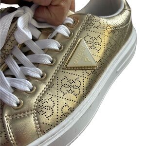 GUESS Women's Metallic Gold Sneakers